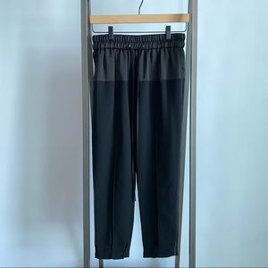 Parker Black Silk Jogger Pant